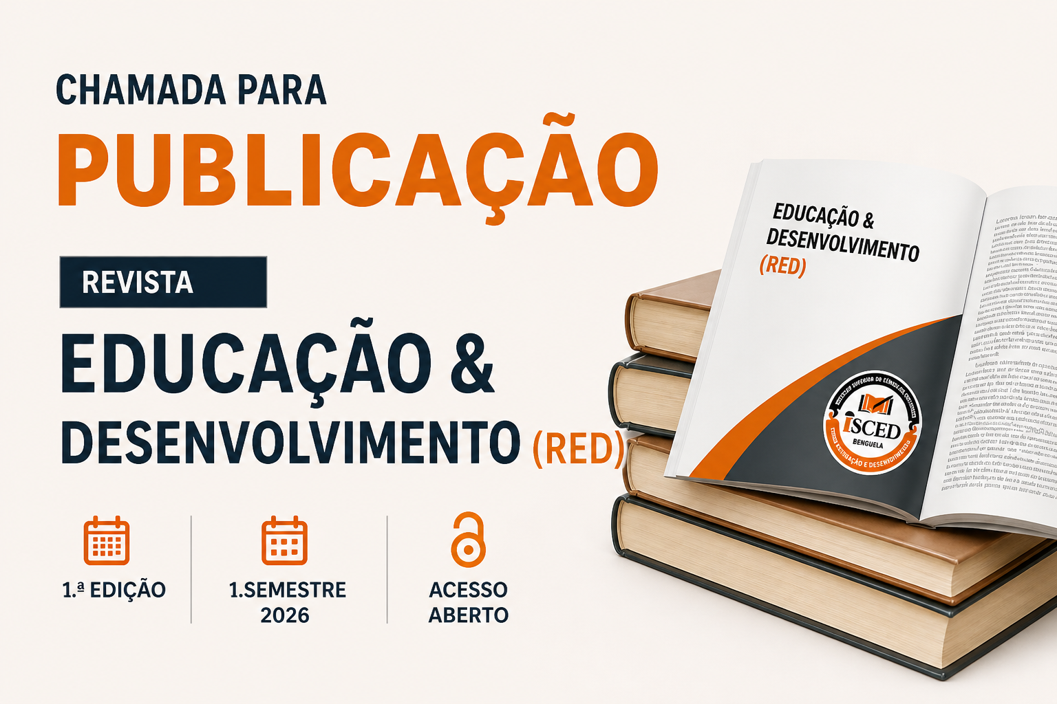 Chamada para Publicação: RED - Revista Educação & Desenvolvimento